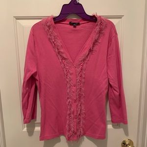 Pink lightweight feminine detailed jacket